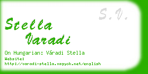 stella varadi business card